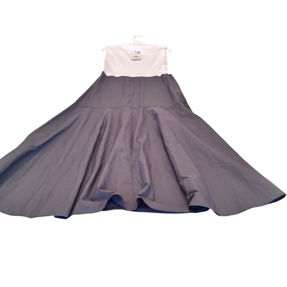 NWT Zara High-Waist Olive Green Maxi Skirt with Front Patch Pockets Large - Picture 5 of 9